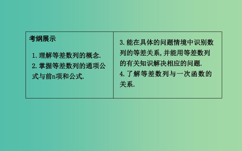 2019届高考数学一轮复习第五篇数列第2节等差数列课件理新人教版.ppt_第2页