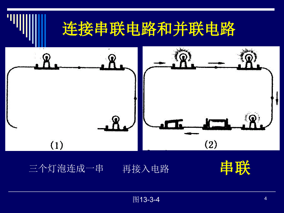 新课标沪科版初中物理第十三章第三节《连接串联电路和并联电路》精品课件_第4页