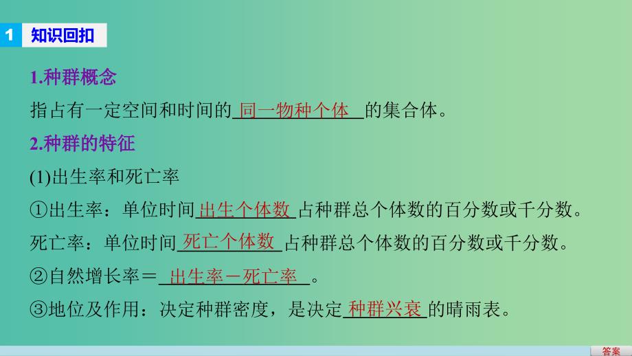 高考生物二轮复习专题二十一种群与群落课件.ppt_第4页