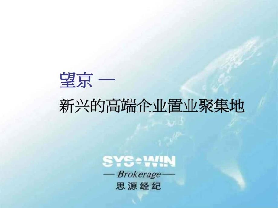 思源《北京市望京区房地产市场分析》_第1页