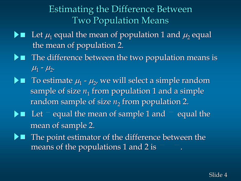 Chapter 10Comparisons Involving Means Part A商务统计 教学课件_第4页