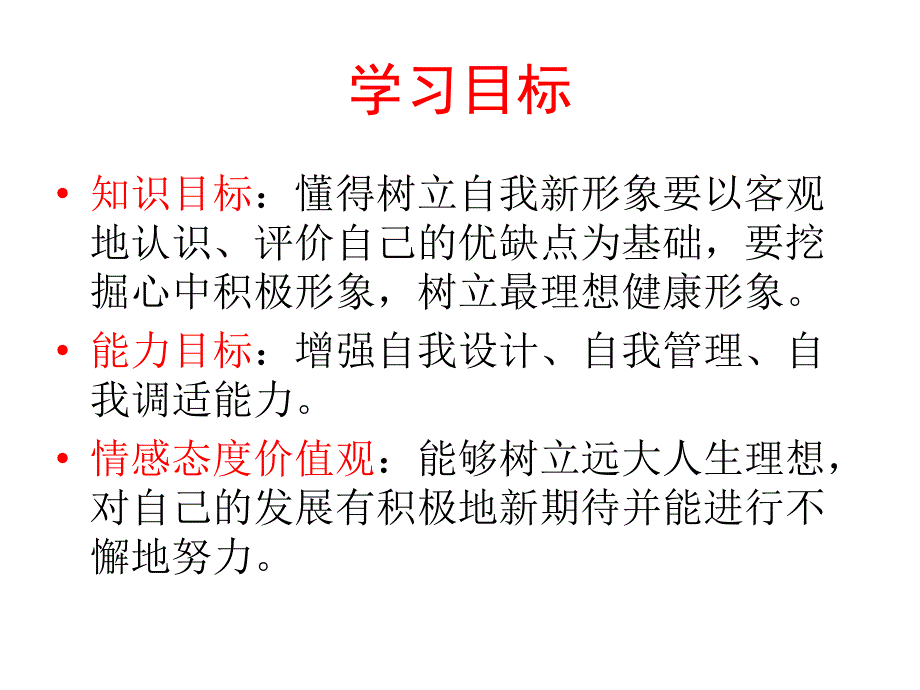 河北省平泉县第四中学七年级政治上册 第五课 第3框 自我新形象课件 新人教版_第3页