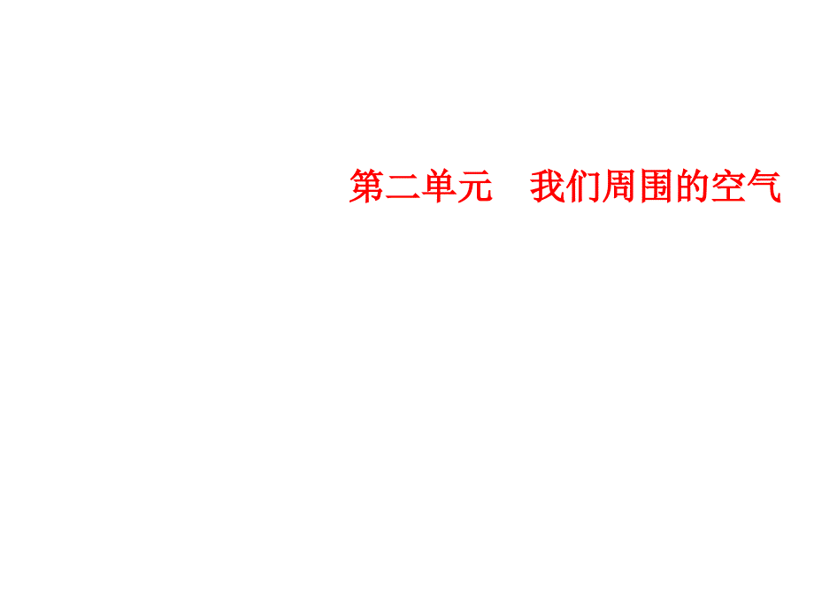 人教版化学九年级上册习题课件：第2单元课题1第2课时空气是一种宝贵的资源_第1页