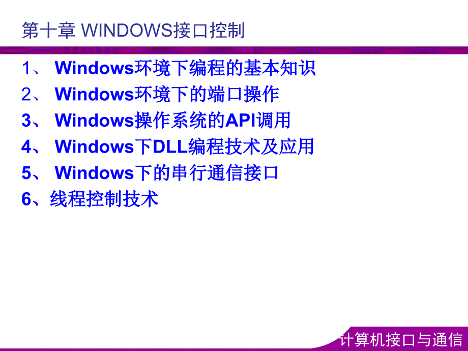 《Windows接口控制》PPT课件.ppt_第1页