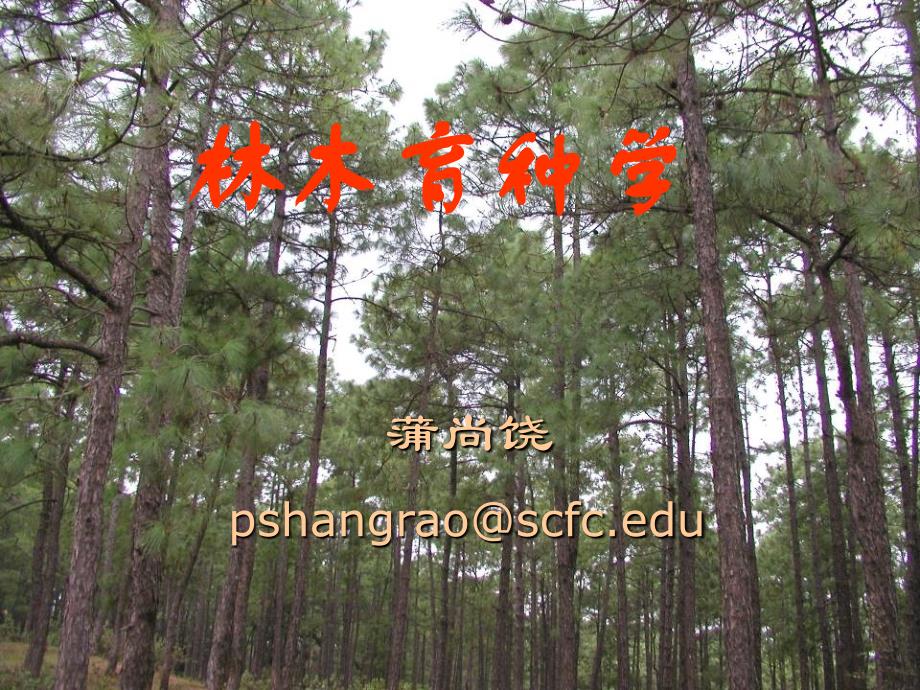 林木育种学遗传学基础1_第1页