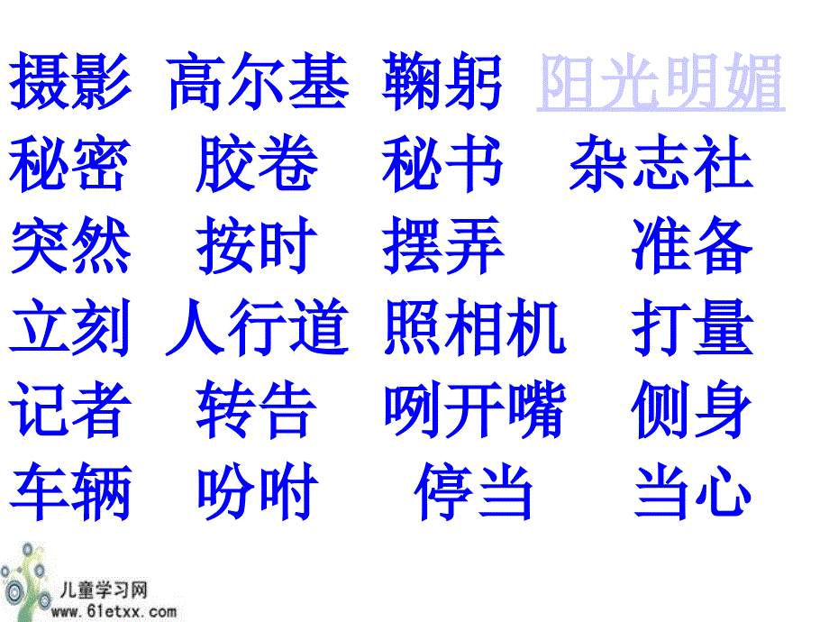 人教新课标三年级语文课件小摄影师2_第2页