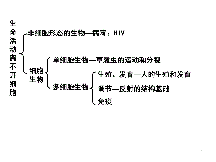 高中生物必修一总复习课堂PPT_第1页