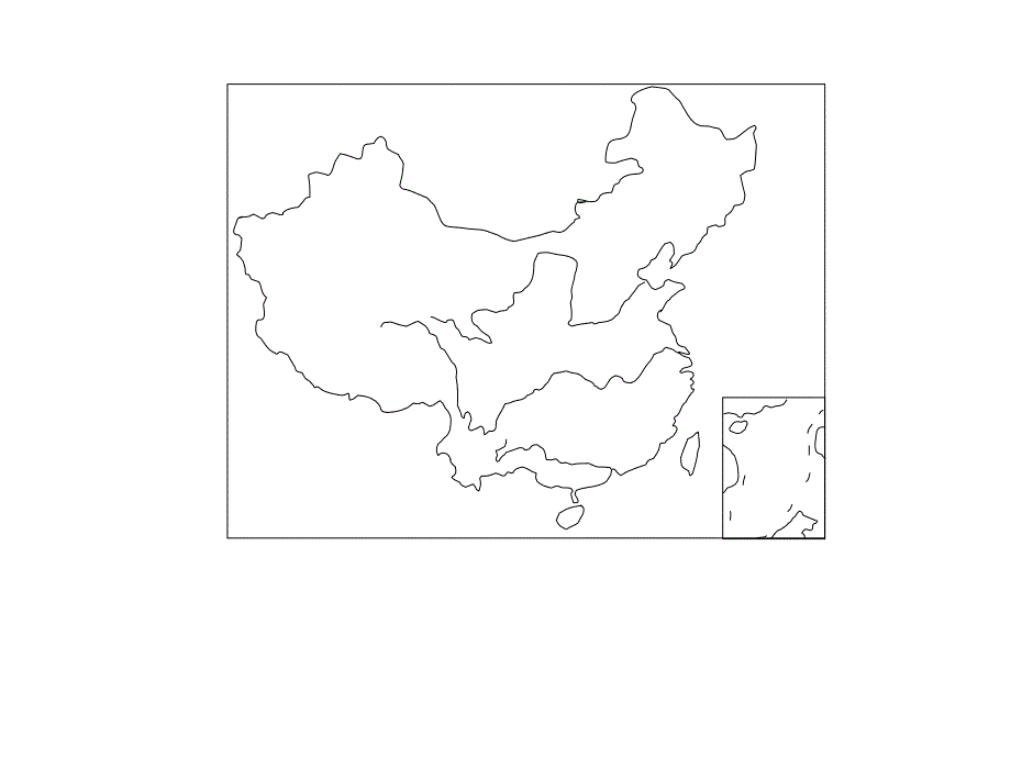 中国空白地图_第3页