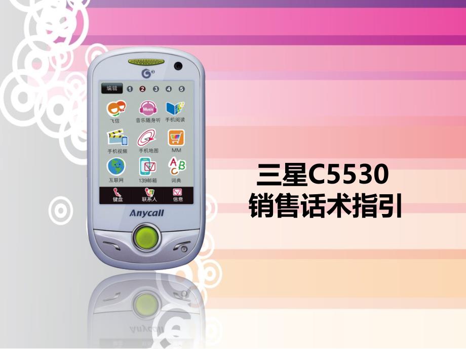 三星C530手机销售培训资料_第1页