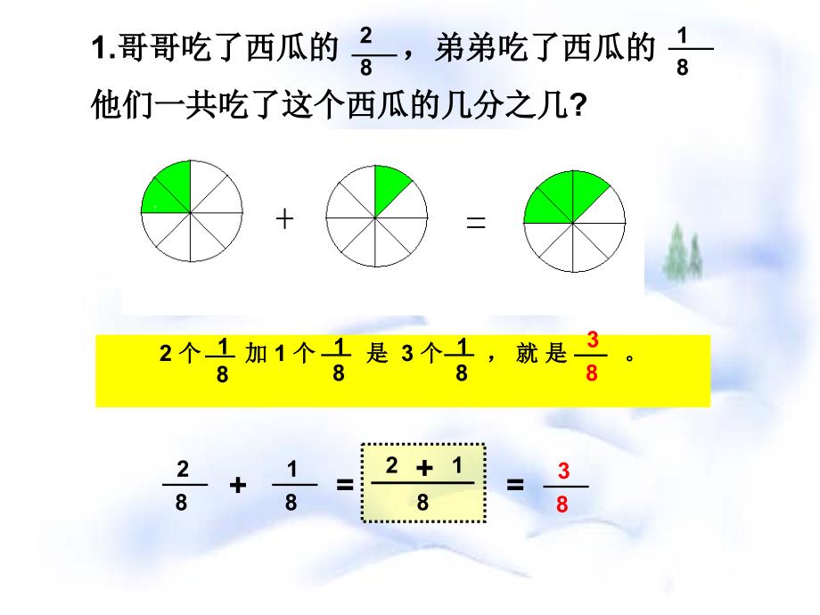 小学三年级上册数学分数的简单计算PPT课件_第4页