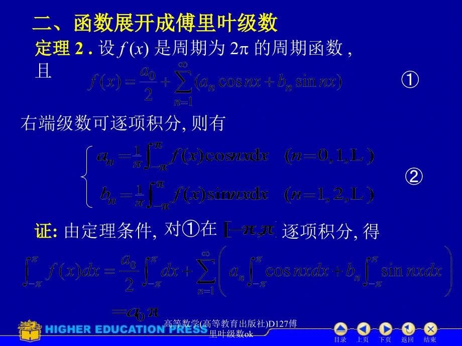 高等数学(高等教育出版社)D127傅里叶级数ok课件_第5页