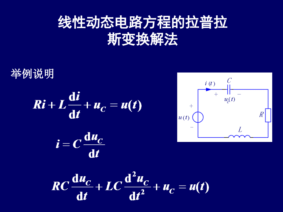 线性动态电路方程的拉普拉斯变换解法_第1页