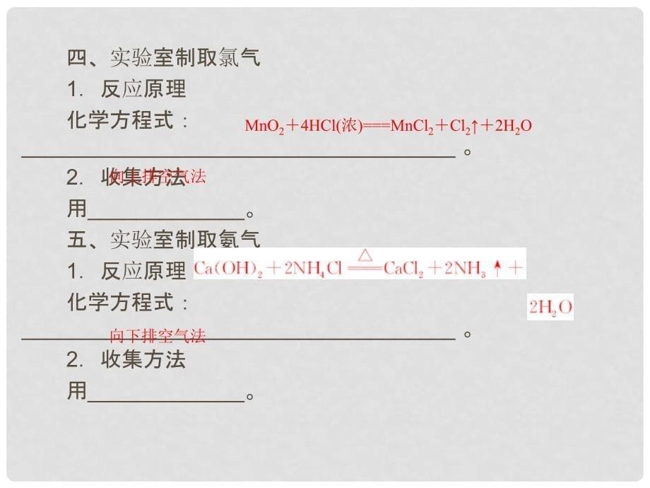 高考化学一轮复习 第11章 第3节 常见气体的制备知识研习课件 新人教版_第5页