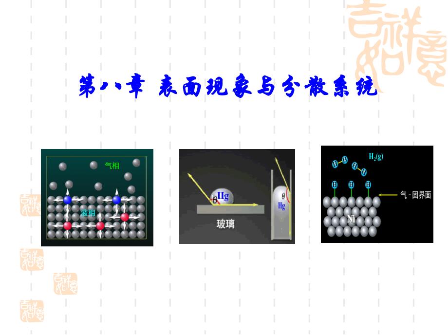 《物理化学》课件PPT-08-表面现象与分散系统_第1页