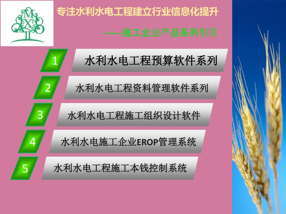 水利水电工程施工单位预算软件系列ppt课件_第3页