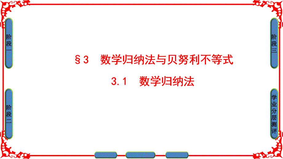 高中数学 第2章 几个重要的不等式 2.3.1 数学归纳法课件 北师大版选修45_第1页