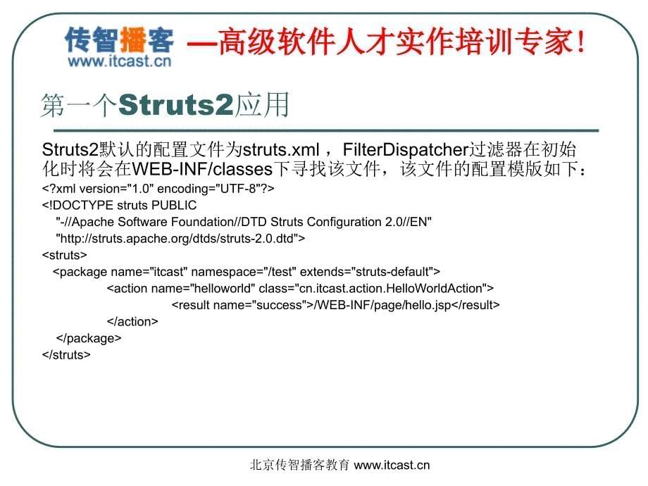 传智播客struts2.1视频教程PPT_第5页