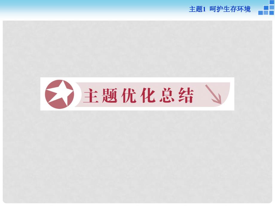 高中化学 主题1 呵护生存环境主题优化总结课件 鲁科版必修1_第1页