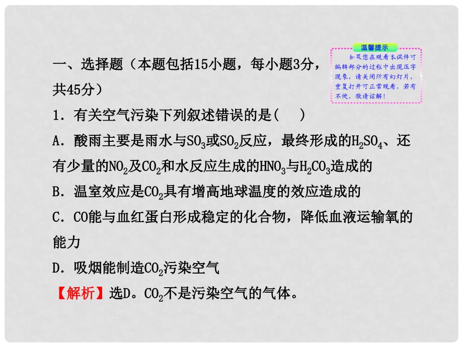 1112版高中化学课时讲练通配套课件 单元质量评估(三)鲁科版必修1_第2页