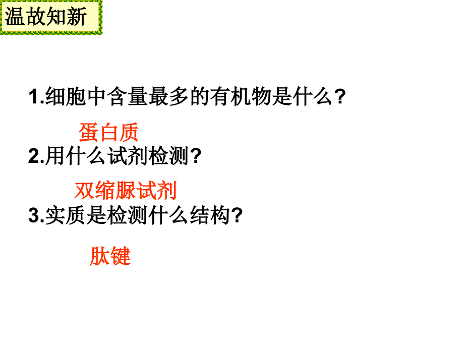 高中生物蛋白质专题复习_第1页