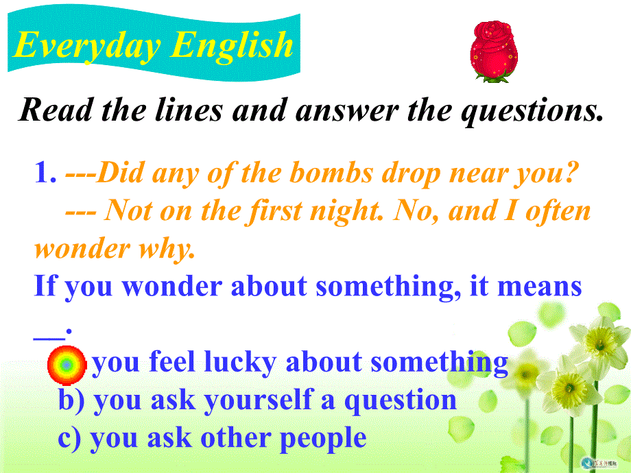 M6P4EverydayEnglishReadingandVocabularyReadingPracticeCulturalCorner_第2页