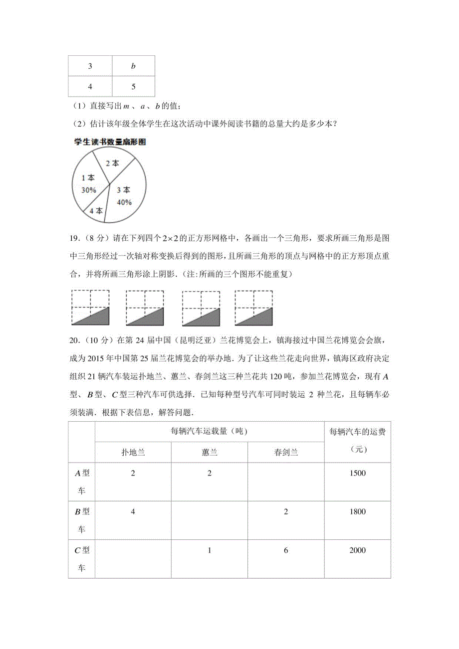 2021年浙江省宁波市中考数学全景指导试卷（学生版+解析版）_第4页