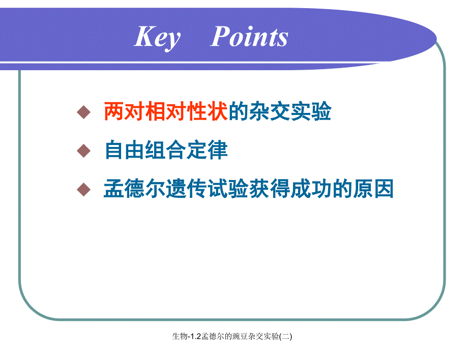 生物1.2孟德尔的豌豆杂交实验二课件_第3页