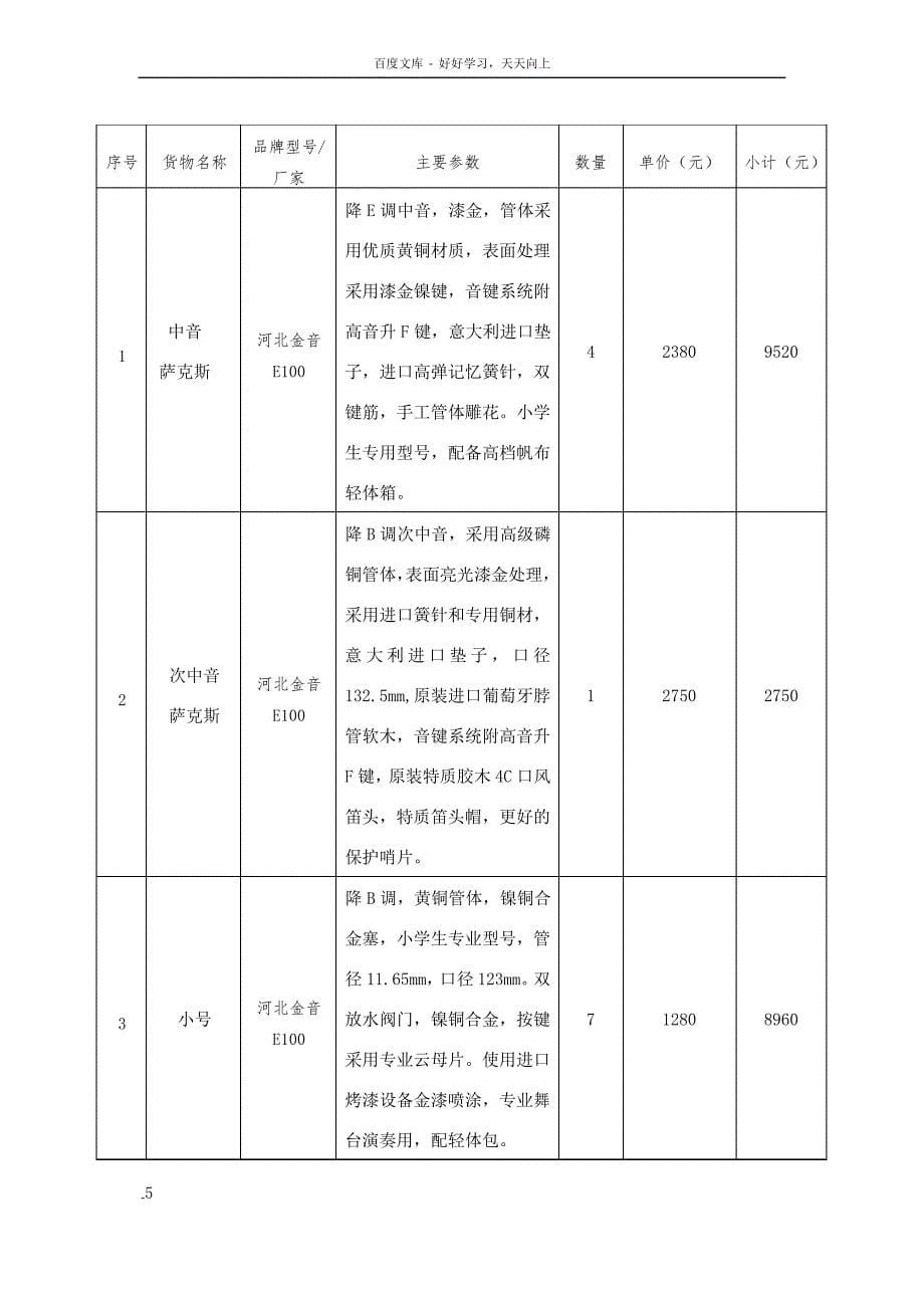 日照市东港实验学校办公电脑乐器乐服_第5页