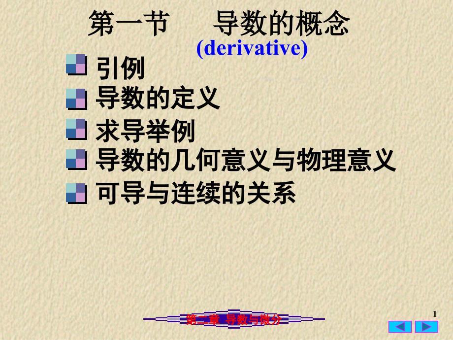 大一高数导数的概念.ppt