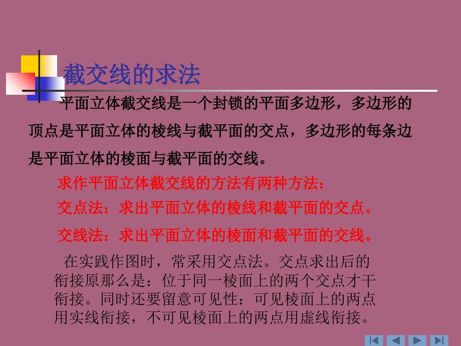 同坡屋顶的投影相贯线ppt课件_第3页