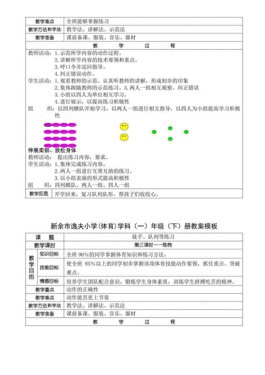 2021年春季一年级体育教案_第2页