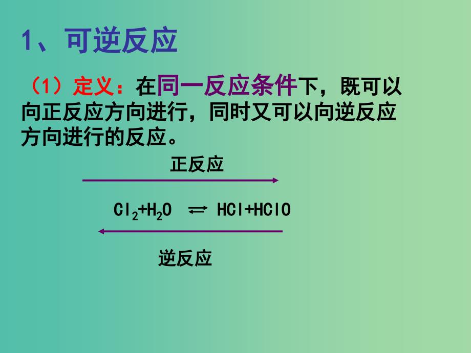 高中化学 2.1.2 化学反应的限度课件 苏教版必修2.ppt_第2页