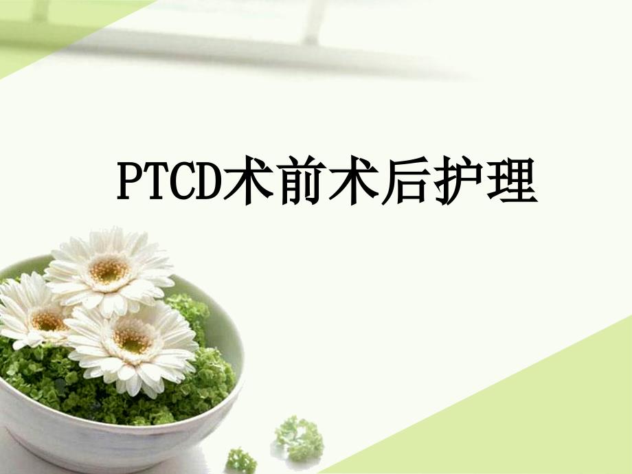 PTCD的术前术后护理_第1页