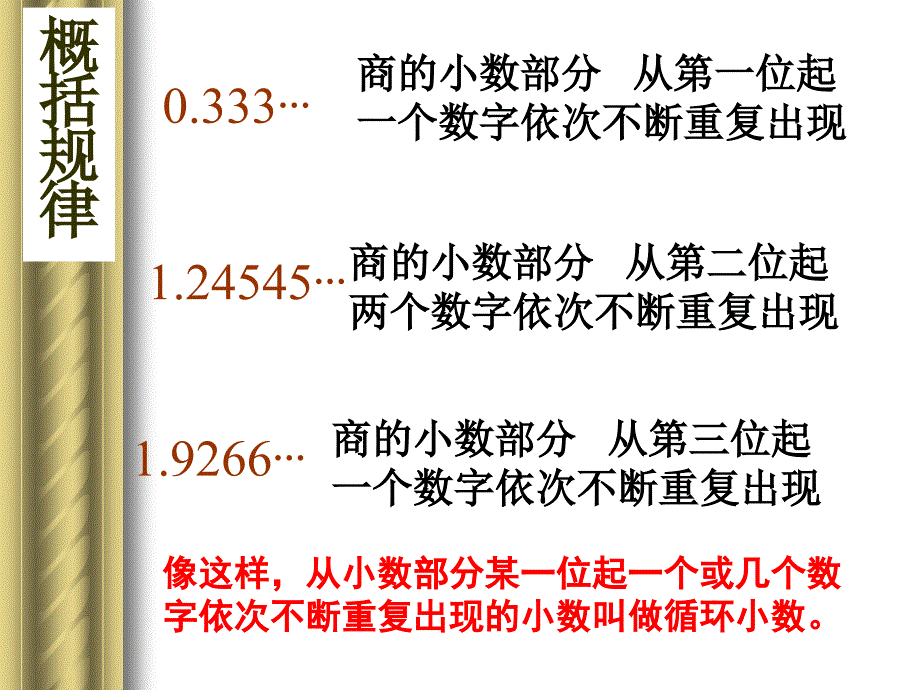 五年级上册数学课件2.7小数乘除法循环小数沪教版共12张PPT1_第3页