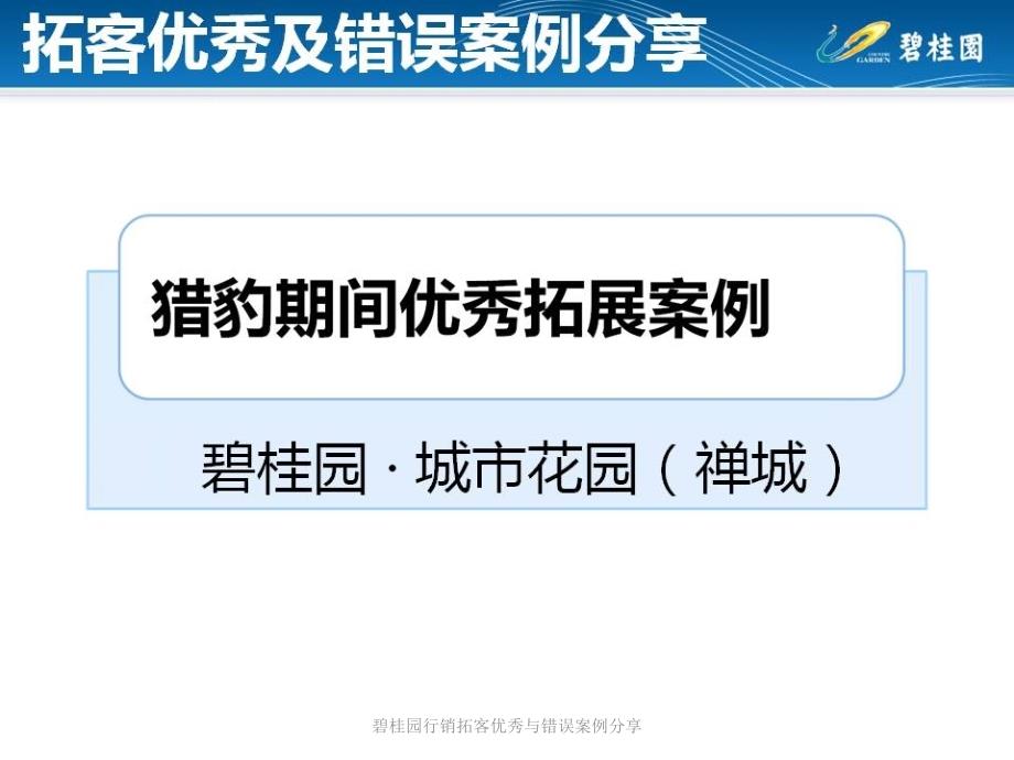 碧桂园行销拓客优秀与错误案例分享课件_第2页