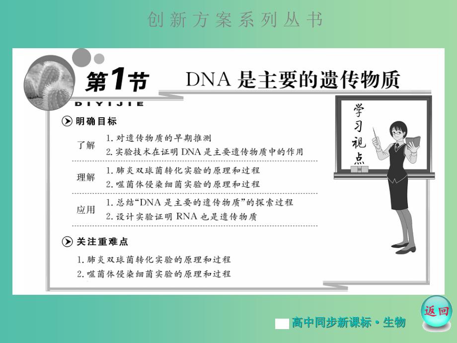 高中生物 第3章 第1节 DNA是主要的遗传物质课件 新人教版必修2.ppt_第2页