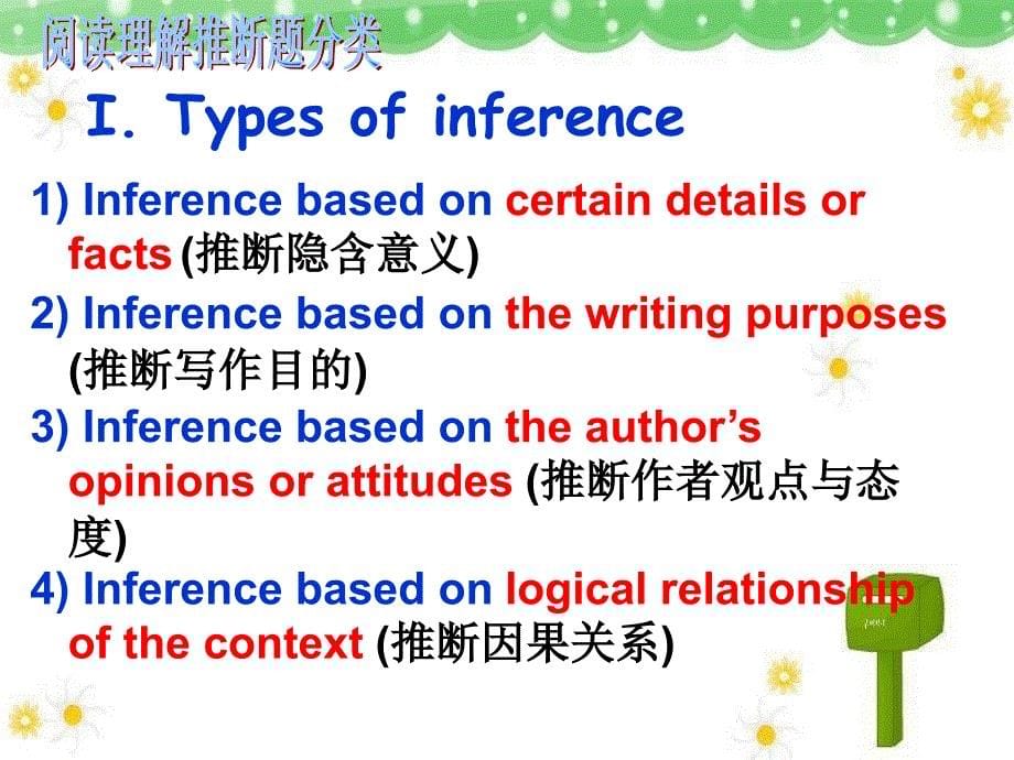 阅读理解专项解读（推理判断题）_第5页