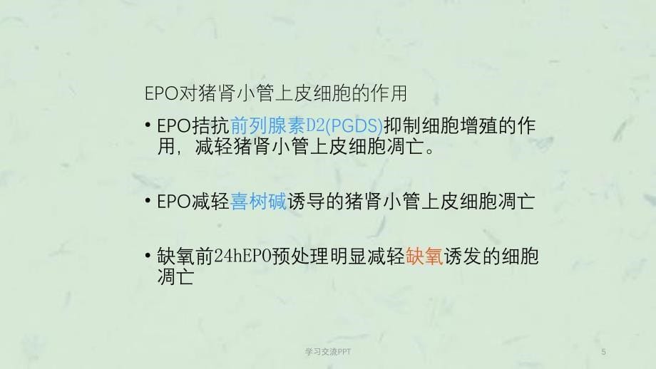 EPO急性肾功能不全ppt课件_第5页