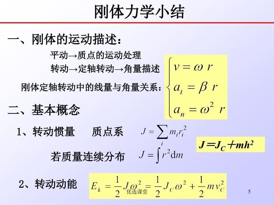 大学物理公式要点总结【讲课适用】_第5页