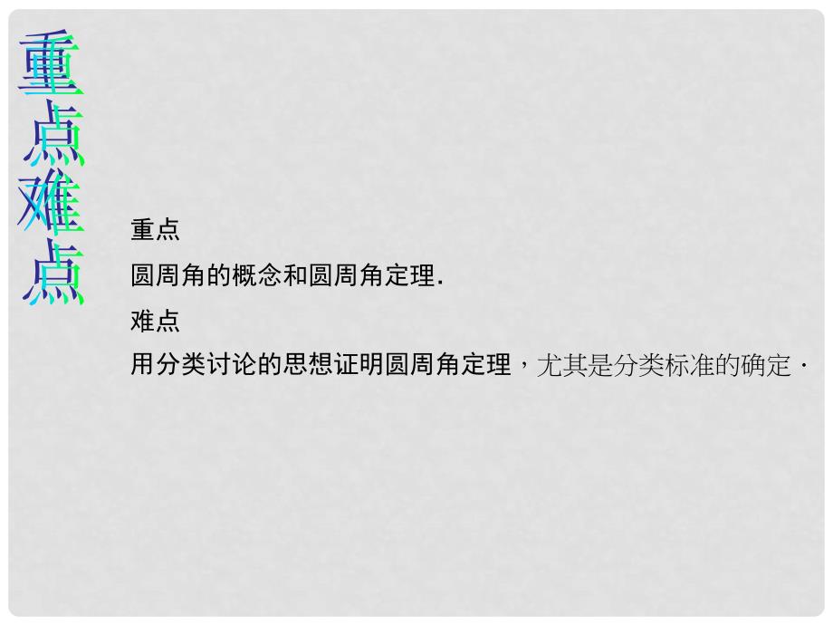 九年级数学上册 24.1.4.1 圆周角的概念和圆周角定理教学课件 （新版）新人教版_第3页