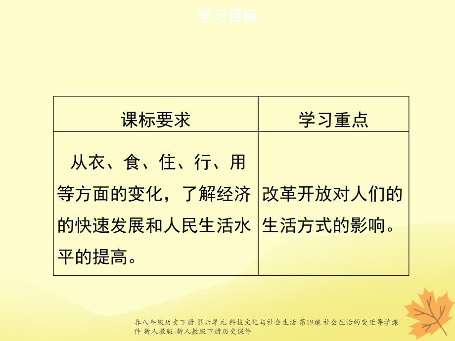 最新八年级历史下册第六单元科技文化与社会生活第19课社会生活的变迁导学_第2页