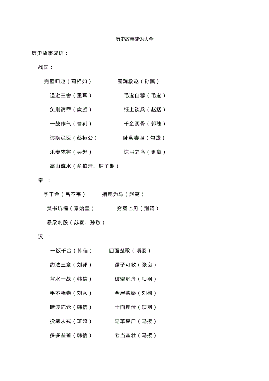 历史故事成语大全_第1页