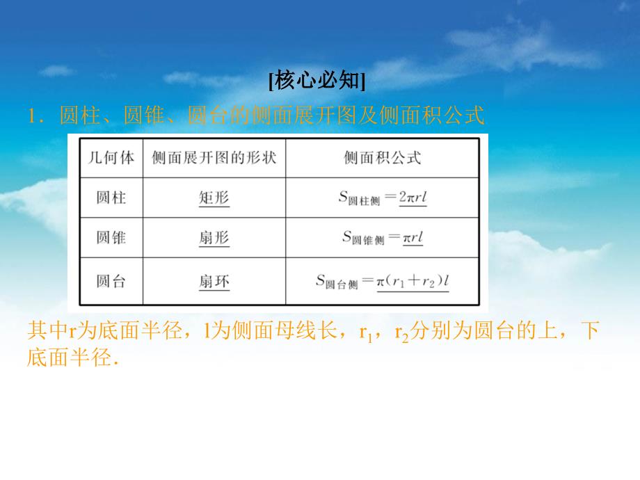 高中数学北师大版必修2 精品教学课件：第一章 167;7 第1课时 柱、锥、台的侧面展开与面积_第4页