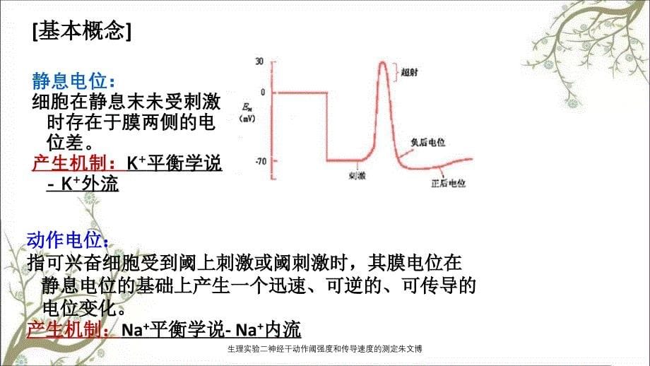 生理实验二神经干动作阈强度和传导速度的测定朱文博_第5页