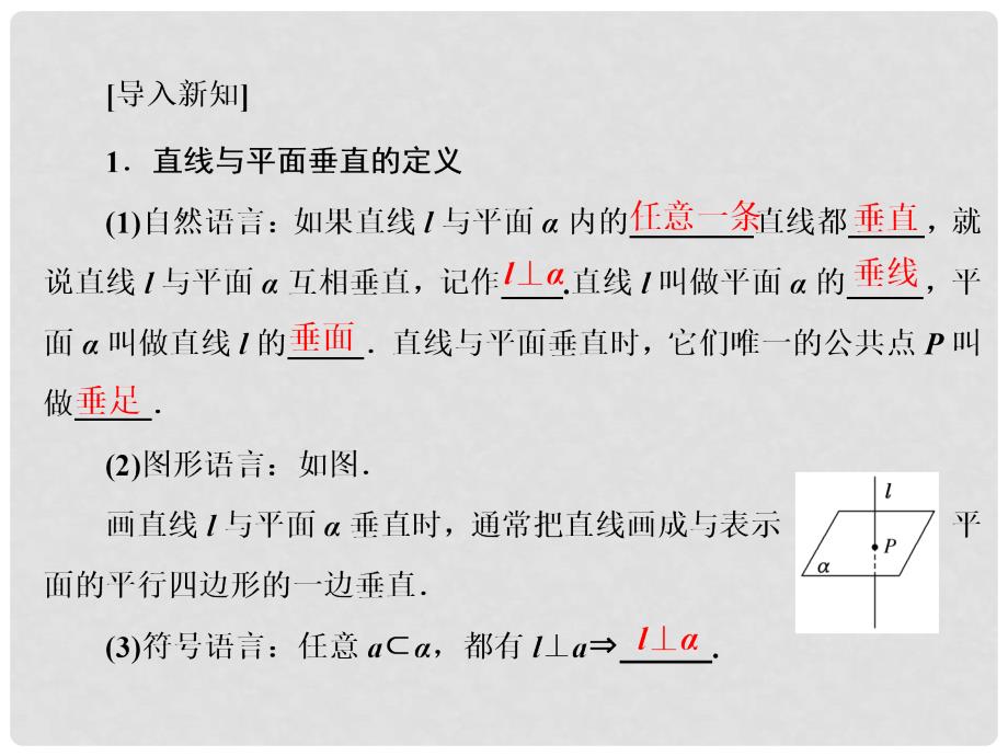 高中数学 2.3.1 直线与平面垂直的判定课件 新人教A版必修2_第3页