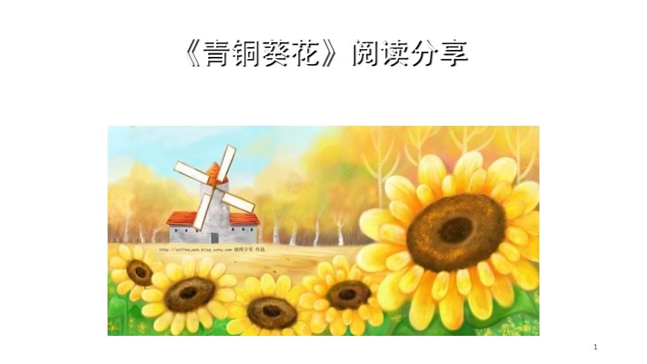 青铜葵花阅读分享课堂PPT_第1页