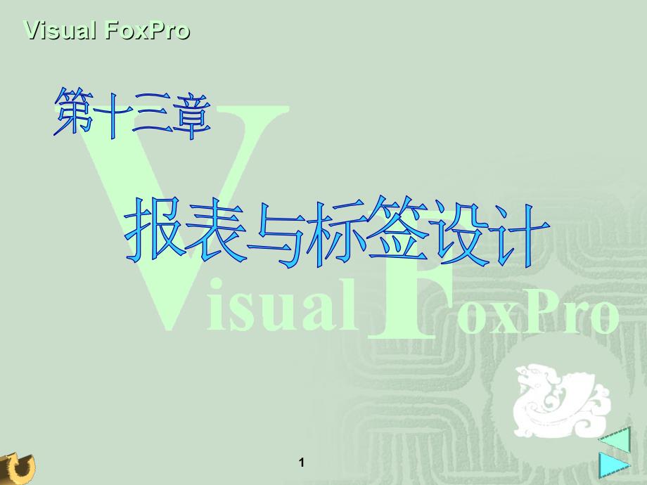 《报表与标签设计》PPT课件.ppt_第1页