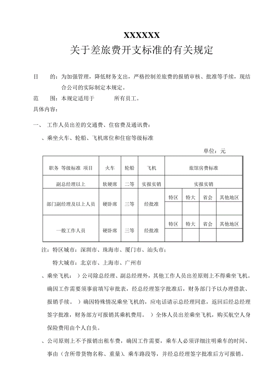 差旅报销管理规定_第1页