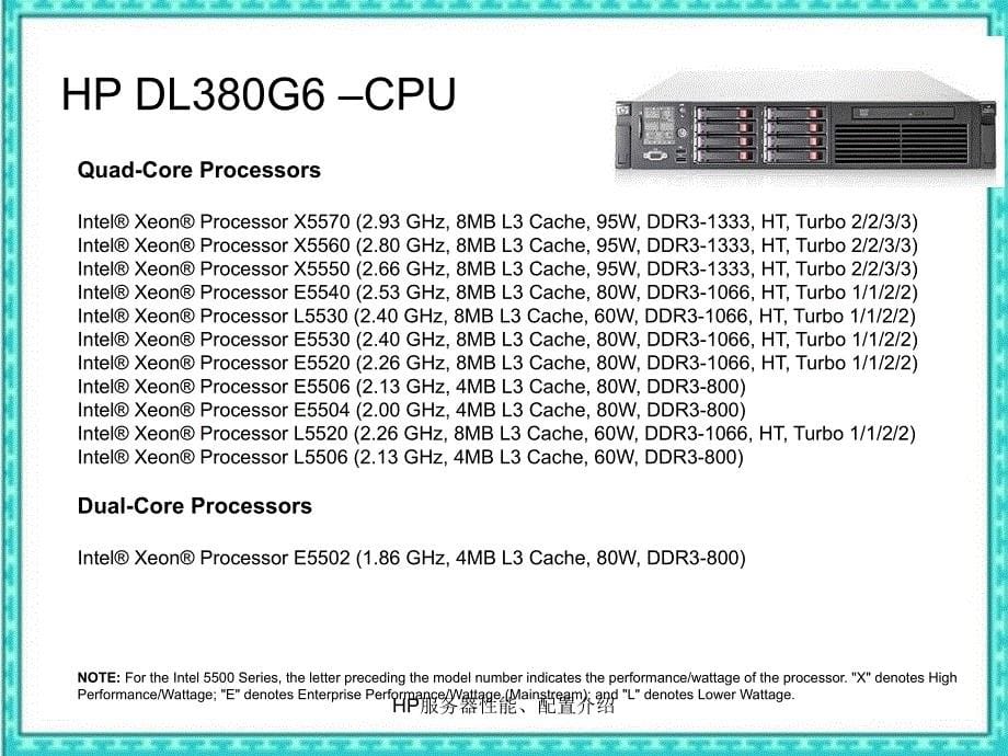 HP服务器性能配置介绍_第5页