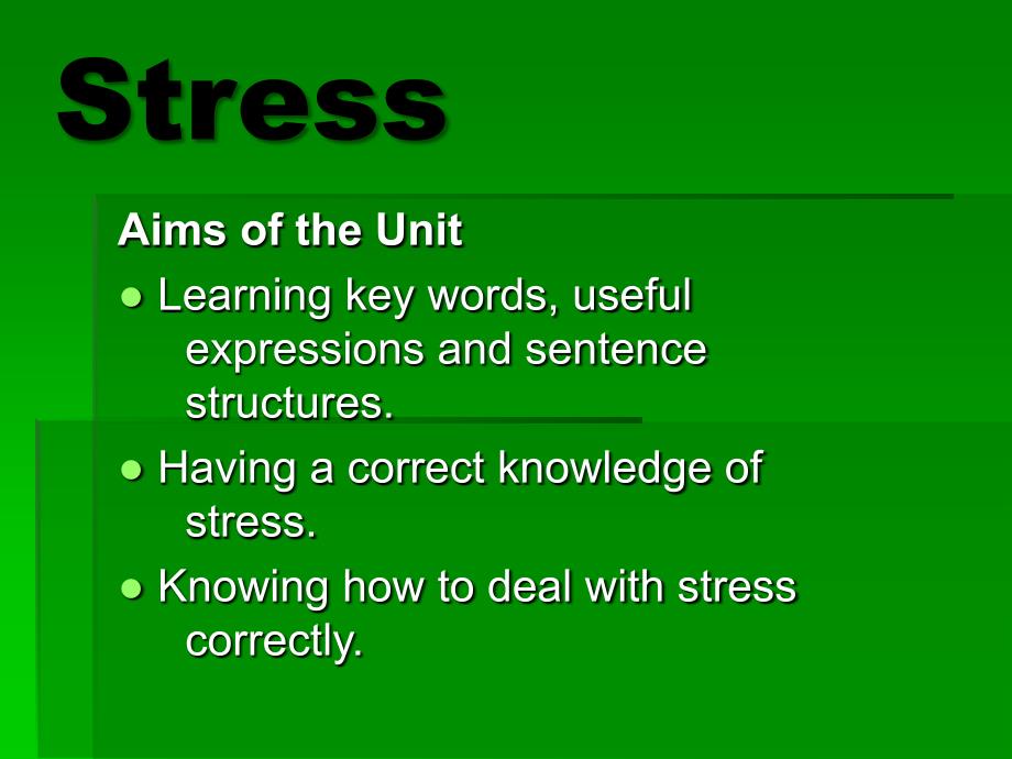 大学英语口语教程Stress_第1页